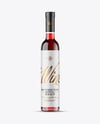 Clear Glass Red Wine Bottle Mockup