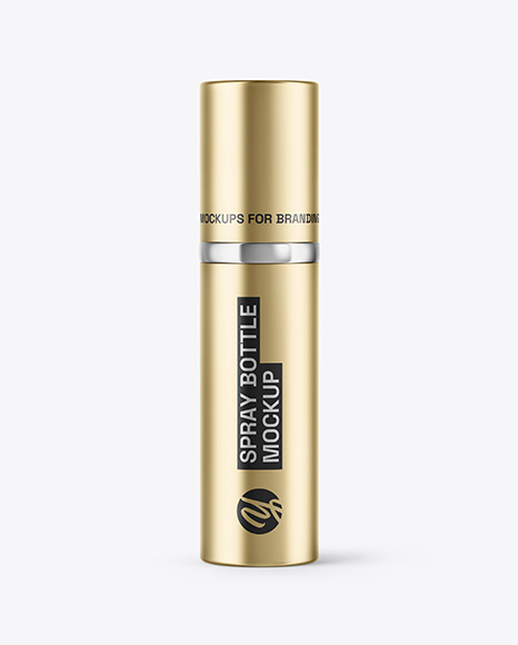 Metallic Spray Bottle Mockup