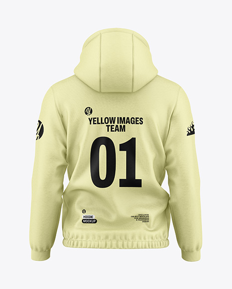 Men's Hoodie Mockup - Back View