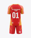Training Short Sleeve Kit Mockup - Back View