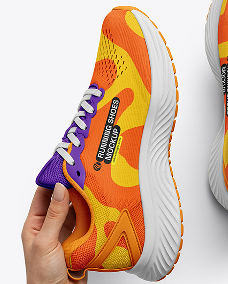 Pair of Running Shoes Mockup