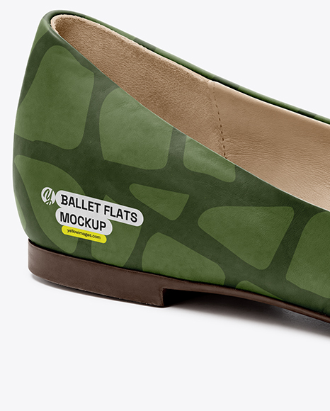 Leather Ballet Flat Mockup