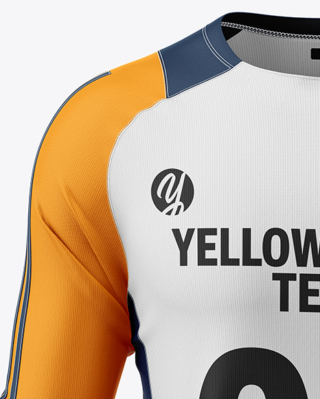 Training Long Sleeve Jersey Mockup - Front View
