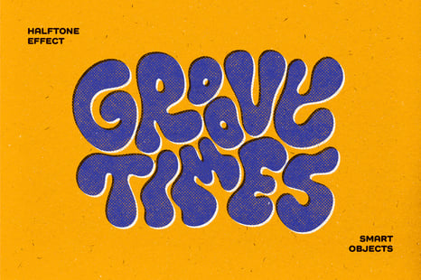 Halftone Print Text & Logo Effect - Add-Ons