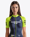 Young Woman Wearing Cycling Suit Mockup