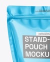 Glossy Stand-Up Pouch Mockup
