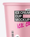 Matte Ice Cream Cup Mockup