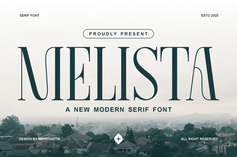 Melista - Modern Serif Font - Fonts