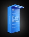 Pick Up Locker Mockup - Half Side View