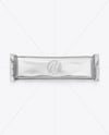 Glossy Metallic Snack Package Mockup