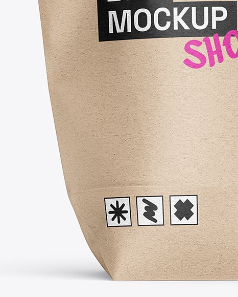 Kraft Paper Shopping Bag Mockup