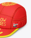 Twill Snapback Cap Mockup - Half Side View (High-Angle Shot)