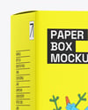 Paper Box Mockup – Half Side View