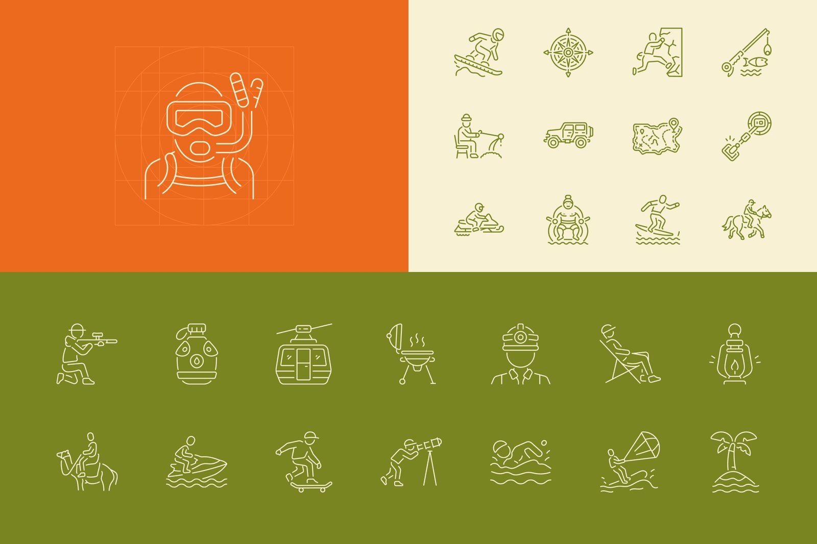 Adventure and Exploration Icon Set