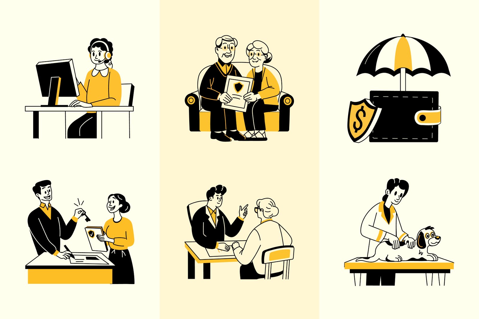 Insurance Drawing Illustration