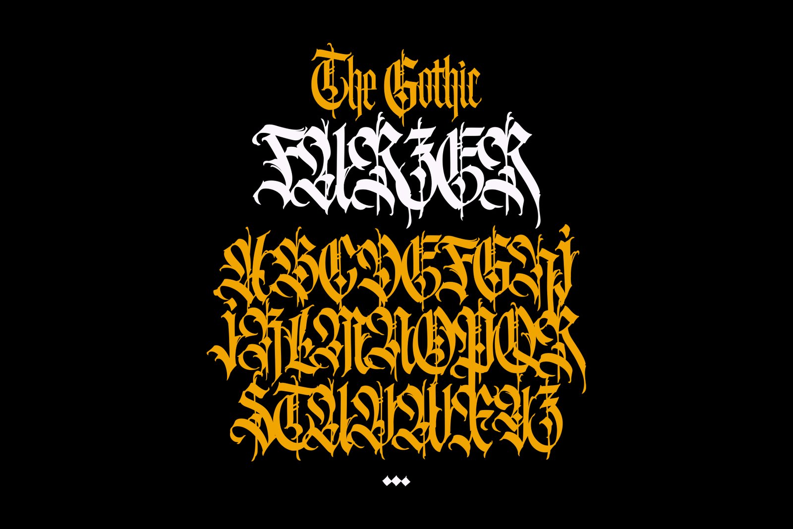 Gothic vector letters - 031