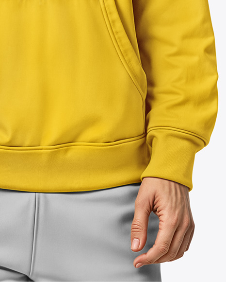 A Young Man in a Hoodie and Sweatpants Mockup