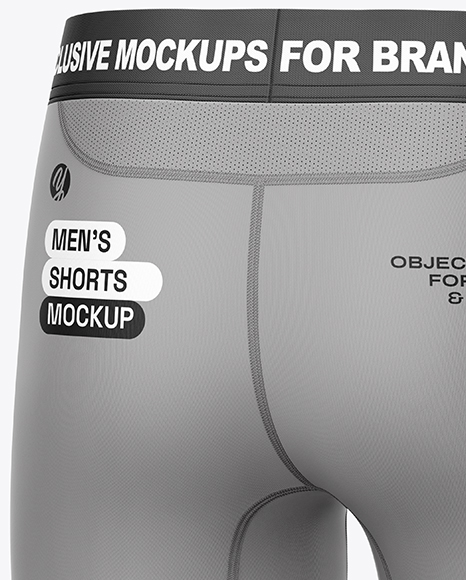 Men's Compression Shorts Mockup
