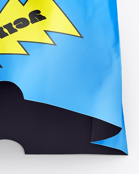 Paper Bag with French Fries Mockup