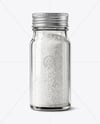 Glass Jar with Fine Salt Mockup