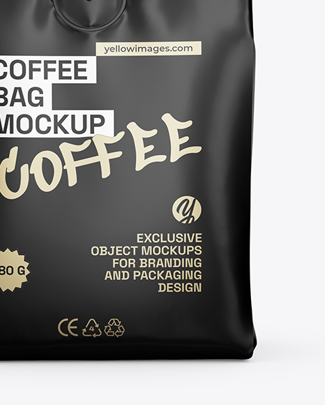 Matte Coffee Bag Mockup