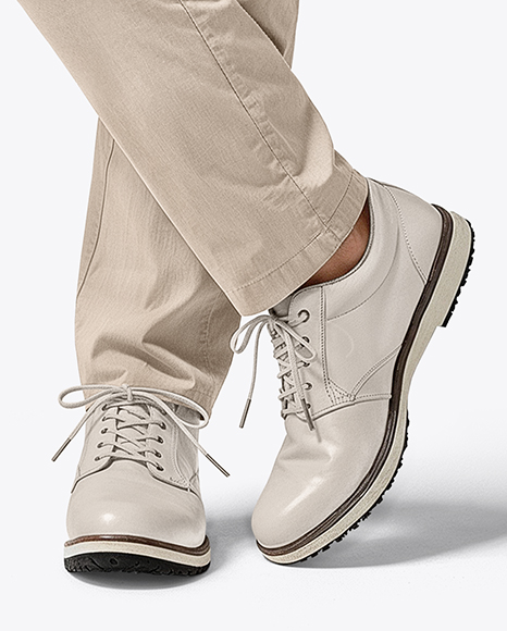 Man Wearing Golf Shirt and Chinos Mockup