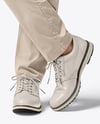 Man Wearing Golf Shirt and Chinos Mockup