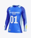 Training Long Sleeve Jersey Mockup - Half Side view