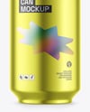 Matte Metallic Drink Can Mockup