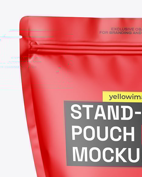 Matte Stand-Up Pouch Mockup
