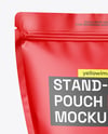 Matte Stand-Up Pouch Mockup