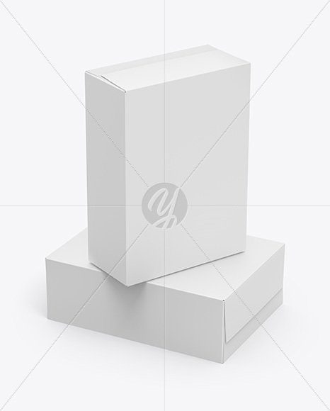 Two Paper Boxes Mockup