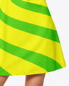Young Woman Wearing Short Sleeve Dress Mockup