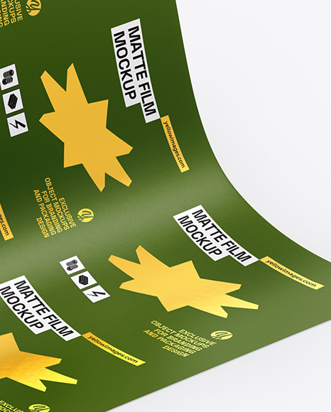 Matte Film Roll Mockup