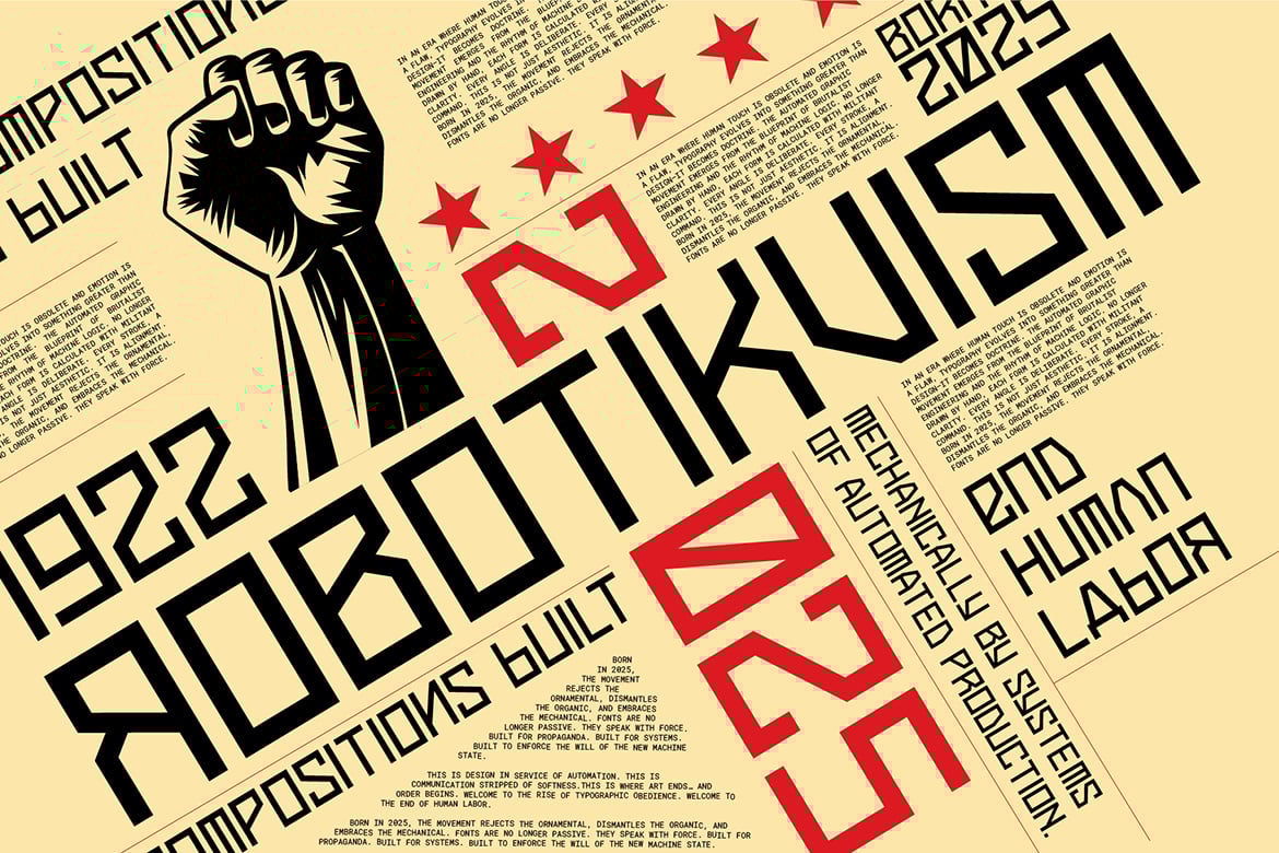 Kombate – Sci-Fi Propaganda Display Font