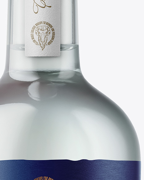 Dry Gin Bottle Mockup