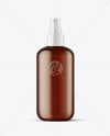 Frosted Amber Spray Bottle Mockup
