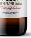 Amber Bottle with Cork Mockup