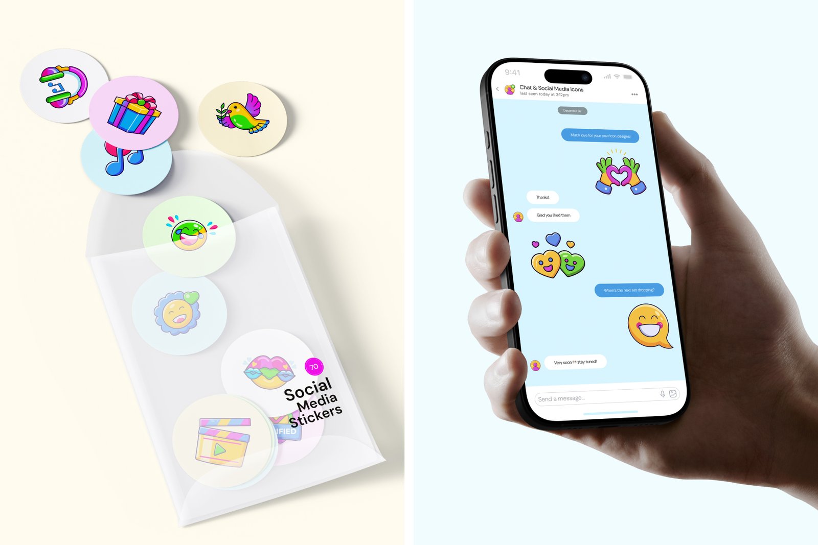 Chat and Social Media Icons