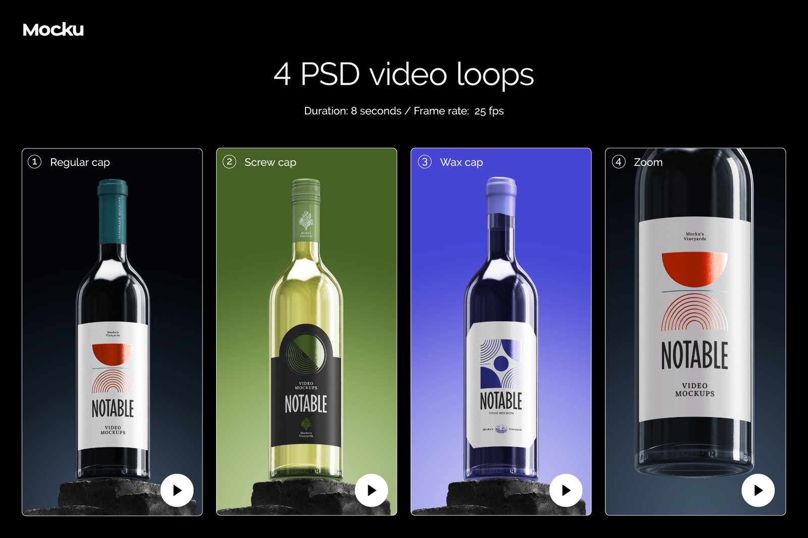 Bordeaux Wine Video Mockup - Notable Collection