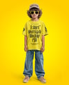 Boy Wearing Oversize T-Shirt and Baseball Cap Mockup