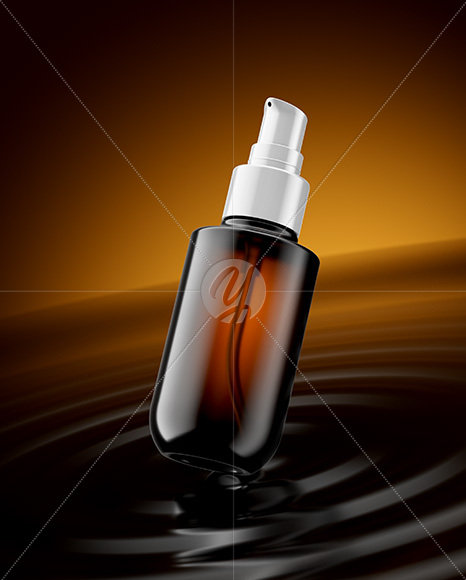 100ml Cosmetic Pump Bottle Mockup