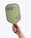 Pickleball Paddle in a Hand Mockup