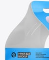 Glossy Paper Packaging with Handles Mockup