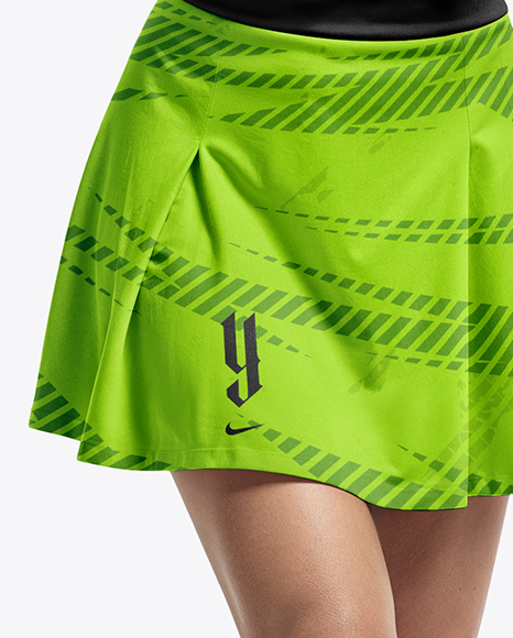 Woman Wearing Badminton Uniform Mockup