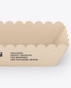 Kraft Paper Tray Mockup
