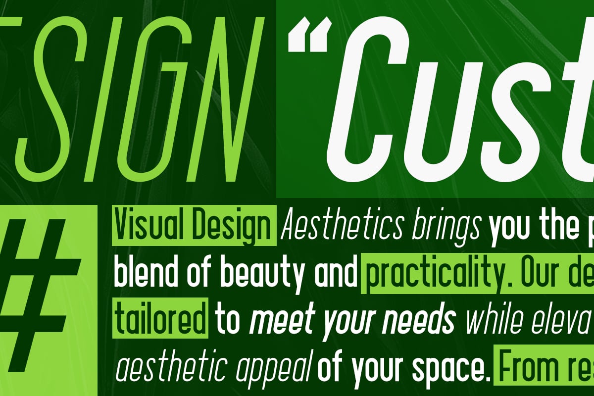 Mandey - Modern Condensed Family Font