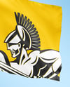 Flagpole with a Flag Mockup