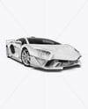 Sport Car Mockup - Front Half Side View