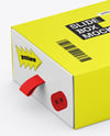 Slide Box Mockup – Half Side View
